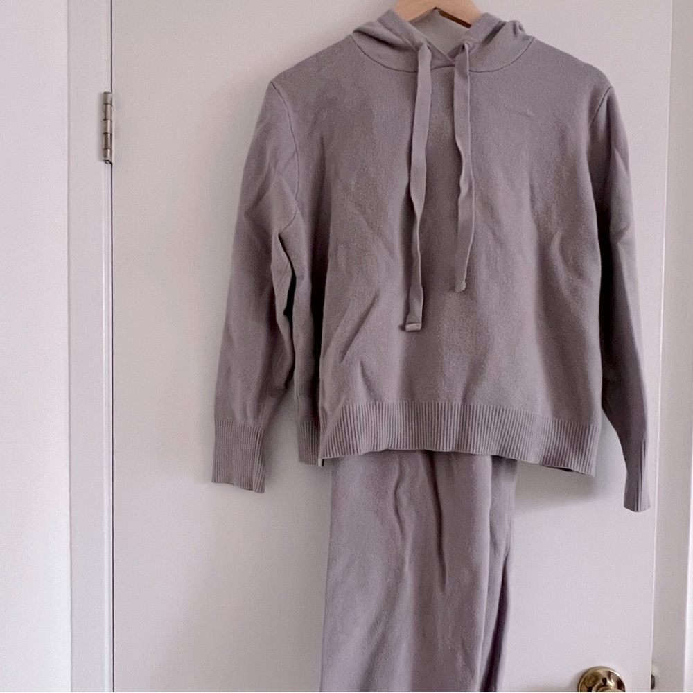 Taupe lounge set.